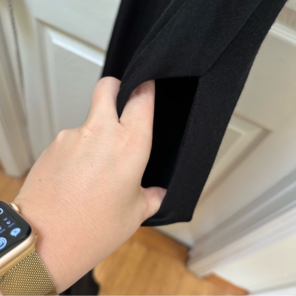 NWT Vince Black mixed media Midi Dress Scoop Neck Sleeveless tank XS - Picture 12 of 12